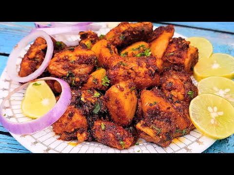 spicy garlic chicken roast |juicy garlic chicken roast | chicken starter |chatpata fry chicken roast