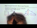 Pythagorean Theorem and Geometric Mean