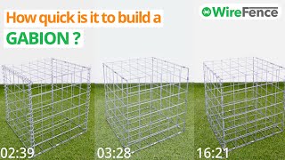 Video thumbnail for How quick is it to build a gabion? - Comparing 3 methods