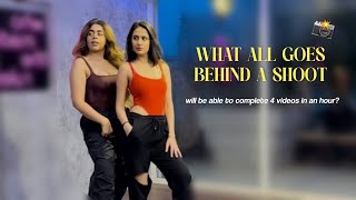 What All Goes Behind A Dance Shoot #BTS📽️ ft. Ojal & my new Garnier Facewash💚