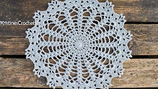 Easy Round Doily Crochet Tutorial - Beginner Friendly Pattern