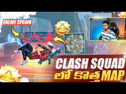 New Clash Squad Map..!! 😨 Enemies Beside Us..?? - Free Fire Telugu - MBG ARMY