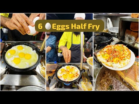 Muslim Uncle Making Delicious 6 Eggs 🥚Omelette | Indian Street Food