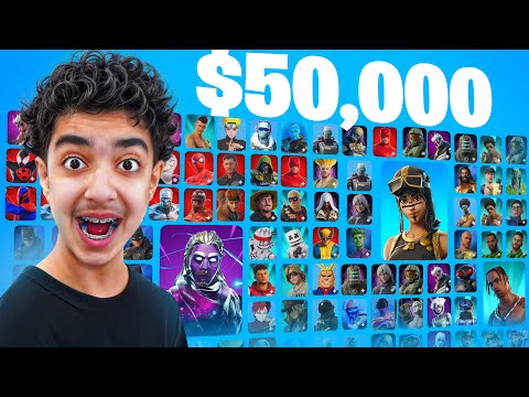 Revealing My 2025 $50,000 Fortnite Locker!