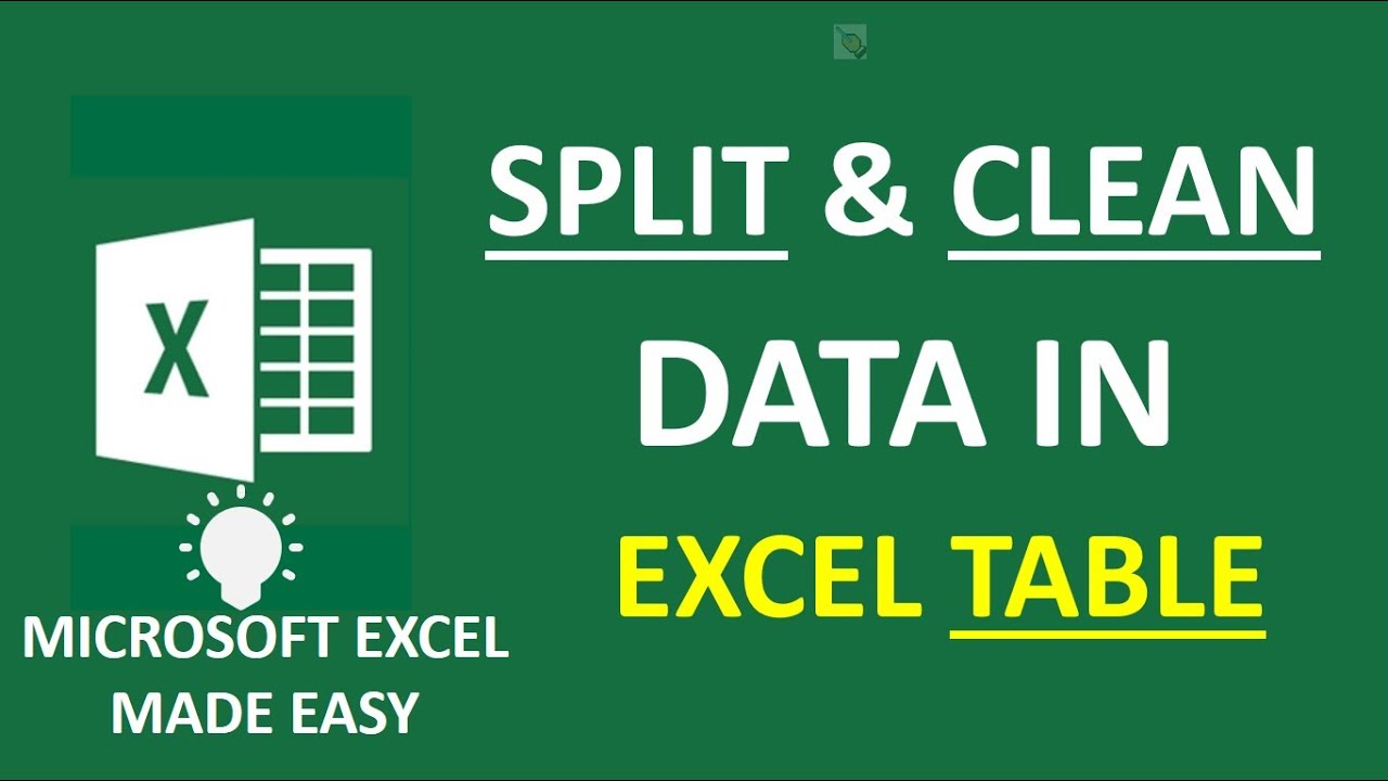 How to Split And Separate Words in Excel Table