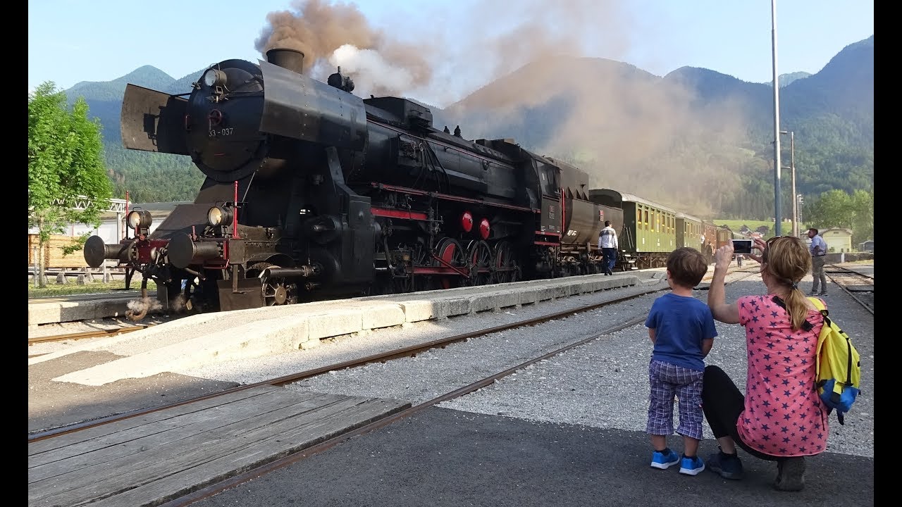Transalpina Railway - Part 2 - Steam in Slovenia, including driver-s eye views