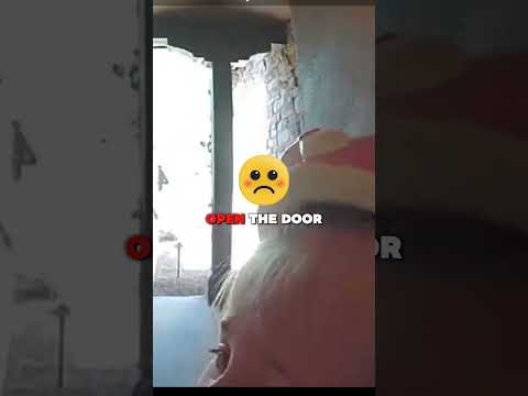 this little girl was trapped by a bobcat 🐈 (Caught on Ring Doorbell)