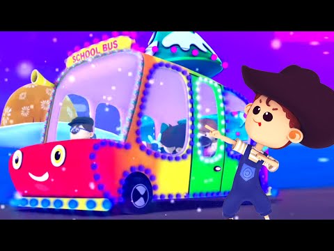 Christmas Wheels On The Bus, Fun Xmas Songs and Rhymes for Kids