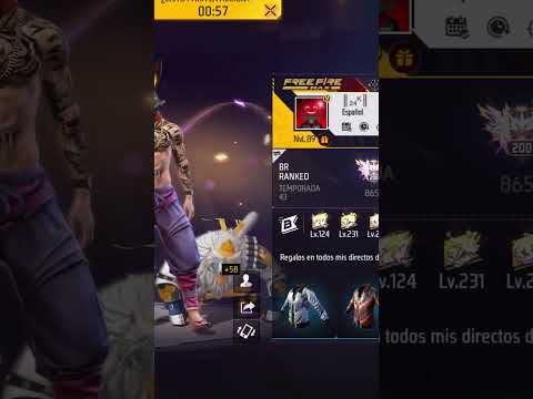 LLEGANDO A NIVEL 90 EN DIRECTO EN FREE FIRE #freefire