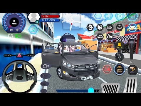 Toyota Innova Real Taxi 2025: Grey Car Driving 3D Car Simulator Vietnam - Car Game Android Gameplay