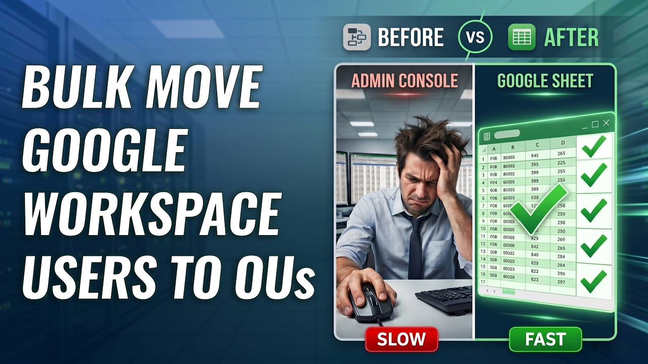How to Bulk Move Google Workspace Users to Organizational Units (OUs)