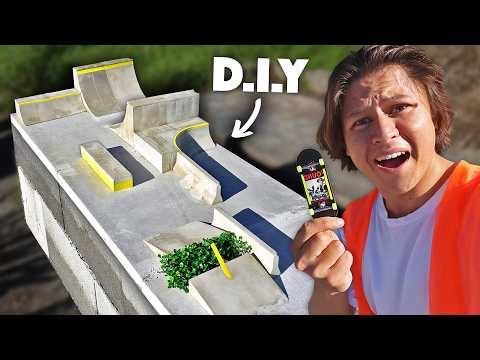 D.I.Y PUBLIC CONCRETE FINGERBOARD PARK! (Part 2)