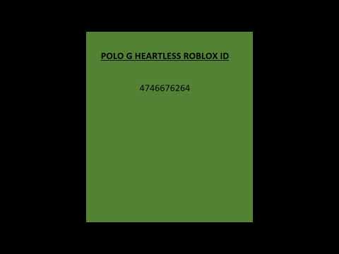 Polo G Heartless Roblox Code 07 2021 - roblox music codes polo g
