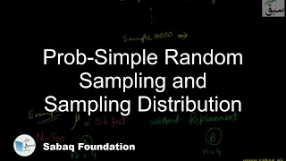 Prob-Simple Random Sampling and Sampling Distribution