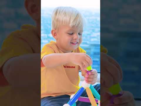 Toddler's playtime with toys at home