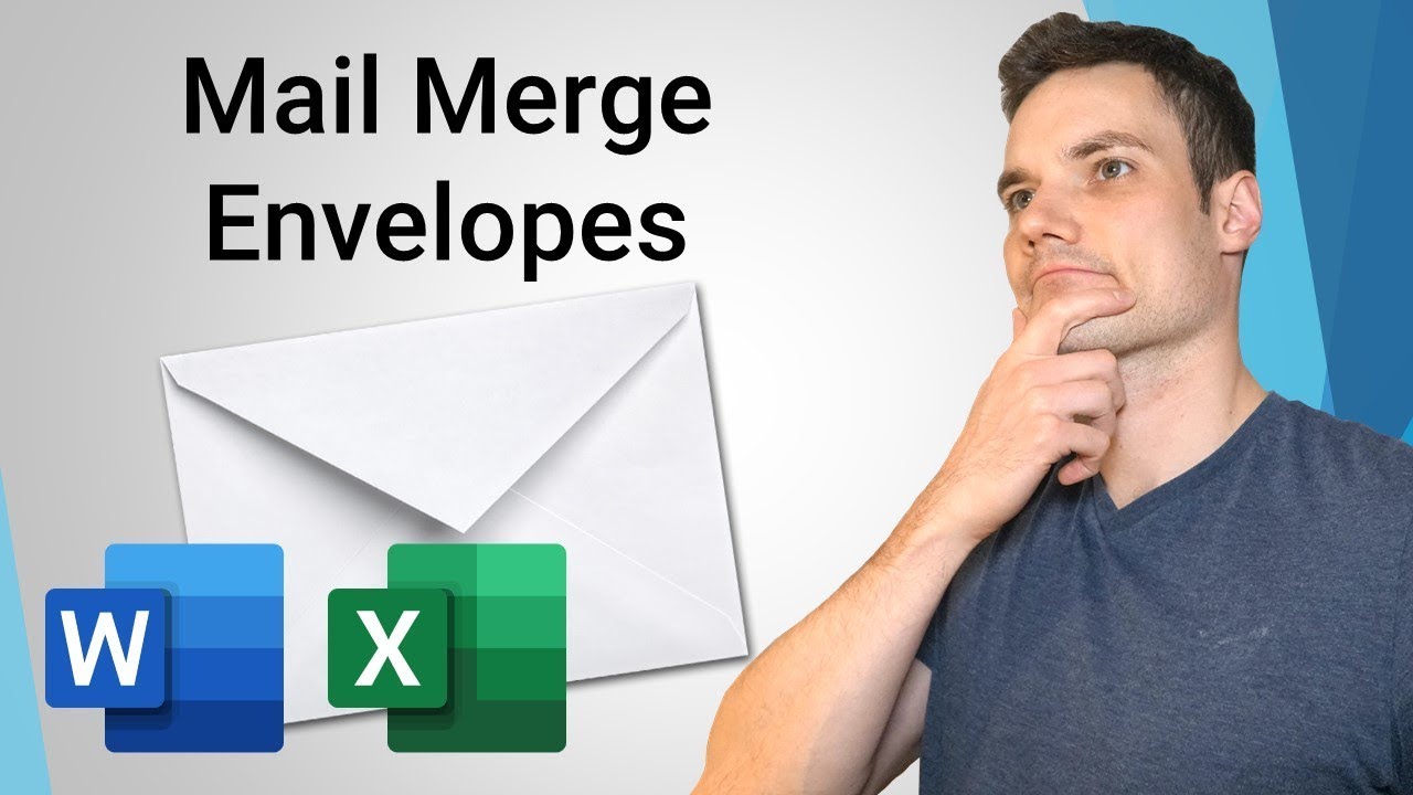 How to Mail Merge Envelopes - Office 365 - Kevin Stratvert