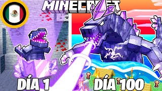 SOBREVIVÍ 100 DÍAS como un AMETHYST GODZILLA en MINECRAFT HARDCORE!