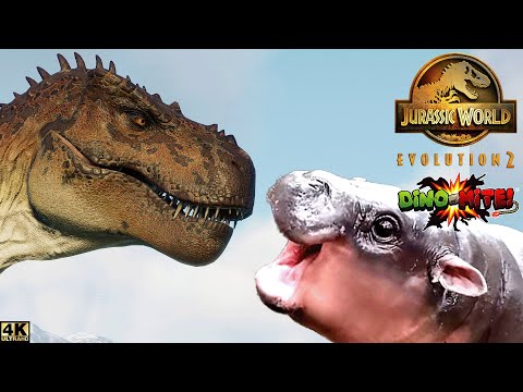 MOO DENG the BABY HIPPO and DINOSAUR FRIENDS | DINO-MITE! SPECIAL SHOWCASE  | JURASSIC PARK