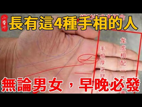 長有這4種手相的人，無論男女，早晚必發，現在沒錢不要愁，再等等！#感情 #風水 #科普 #推薦 #運勢