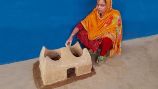 Primitive Technology Oven and Chulha । Stove making। Clay Stove
