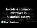 Avoiding Common Mistakes in Historical Writing