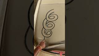 Draw python 🐍 using number 666 #art #shorts