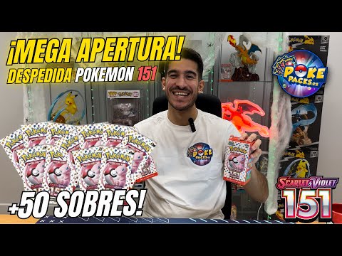 MEGA APERTURA de +50 SOBRES para DESPEDIR POKEMON 151!😱