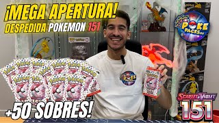 MEGA APERTURA de +50 SOBRES para DESPEDIR POKEMON 151!😱