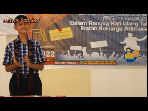 JUARA I LOMBA PIDATO BAHASA INGGRIS SEKABUPATEN LE