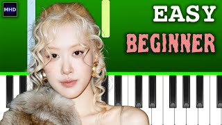 ROSÉ - toxic till the end - Easy Piano Tutorial