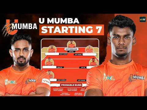 PKL 12: U Mumba Squad Analysis & Starting 7 | Best Sqaud of PKL 12?