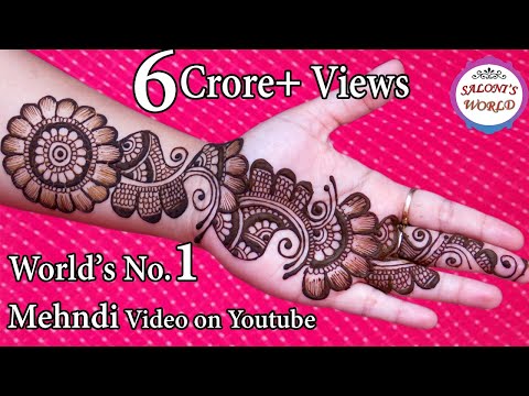 Simple Arabic Henna Mehndi Designs | 3D Mehndi Designs | Gol Tikki By Jyoti Sachdeva.