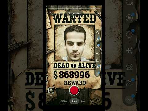 tutorial wanted filter 😈💀 #MRuziee #wanted#money#MoneyOnMRuziee#filter#turtorial#shorts#meme#virla