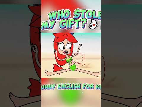 Who Stole My Gift? 👻⛱️ Funny English for Kids! #animation #funny #kids