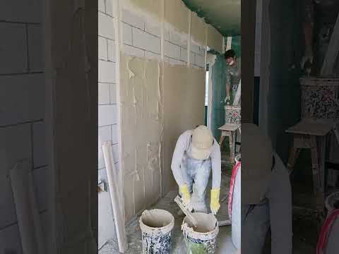 Wall plastering#shorts