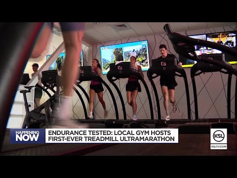 YouTube video thumbnail: Endurance Tested: Local gym Hosts First-Ever Treadmill Ultramarathon