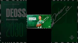 Nelson Deossa nuevo jugador del betis hasta 2030  #futbol #short #charladevestuario #opiniones