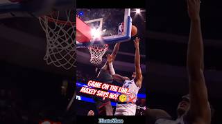 TYRESE MAXEY OUT OF NOWHERE! 🚀 The Most Insane Block Ever! #shorts #nba #viral #video #trending