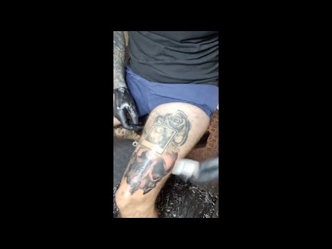Time lapse tattoo coverup–Tattoo coverup for male