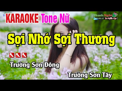 Sợi Nhớ Sợi Thương Karaoke Tông Nữ  | Nhạc Sống Thanh Ngân – Beat Chuẩn 2022