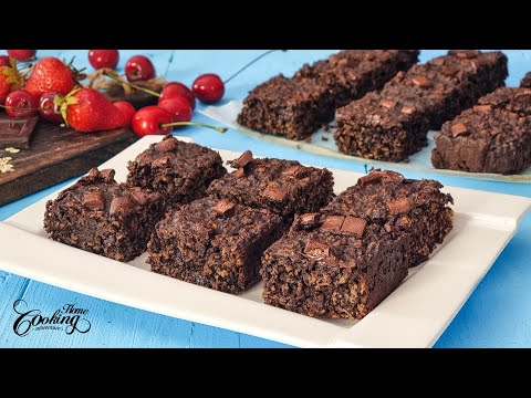 Healthy Oatmeal Brownies - Easy Recipe