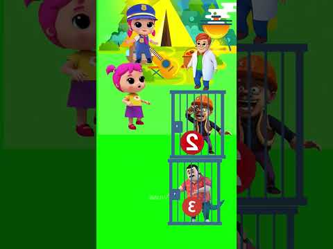 Tiểu Mỹ giúp cảnh sát nhỏ nhận ra quái vật #cartoon #hoathinh #funny #giaitri #shorts