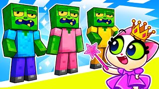 Minecraft Zombie Adventure | Magic Colors Story | Cartoon |