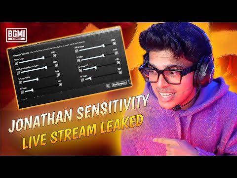 (2025)😱JONATHAN GAMING SENSITIVITY | JONATHAN REVELED HIS SENSITIVITY ON LIVE STREAM | BGMI