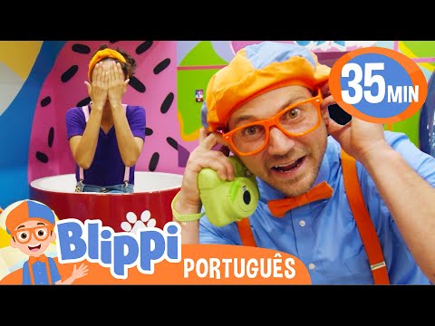 Blippi e Meekah Brincam de Esconde-Esconde! | Melhores Episódios do Blippi! | Vídeos Educativos