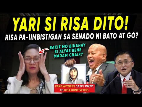 JUST IN : Wala ng Takas si RISA kay BATO at BONGGO sa SENADO? FAKE Witness ni RISA Hawak nani BATO?