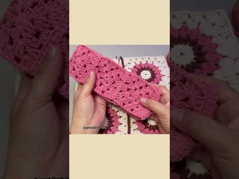 Granny square crochet tote bag. #crochet #diycrochê #easycrochet #crochetbag