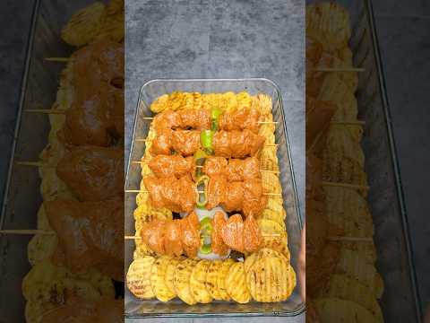 Шампуры с курицей из духовки ! #shorts