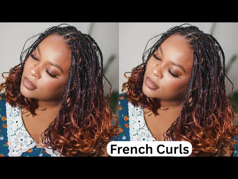 Soft Curls/ French Curls Braids on Natural 4C Hair | Opaglamz❤️