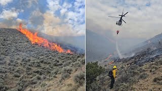Crews continued to battle South Mountain Fire in Tooele County